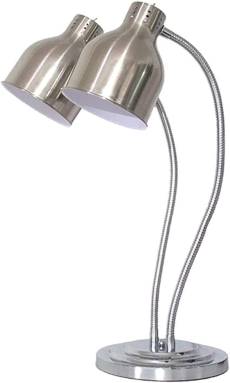 Voedselwarmtelamp Met Dubbele Kop, Voedselwarmer Licht Met Twee Lampen, Vrijstaande Commerciële Warmtelamp, C