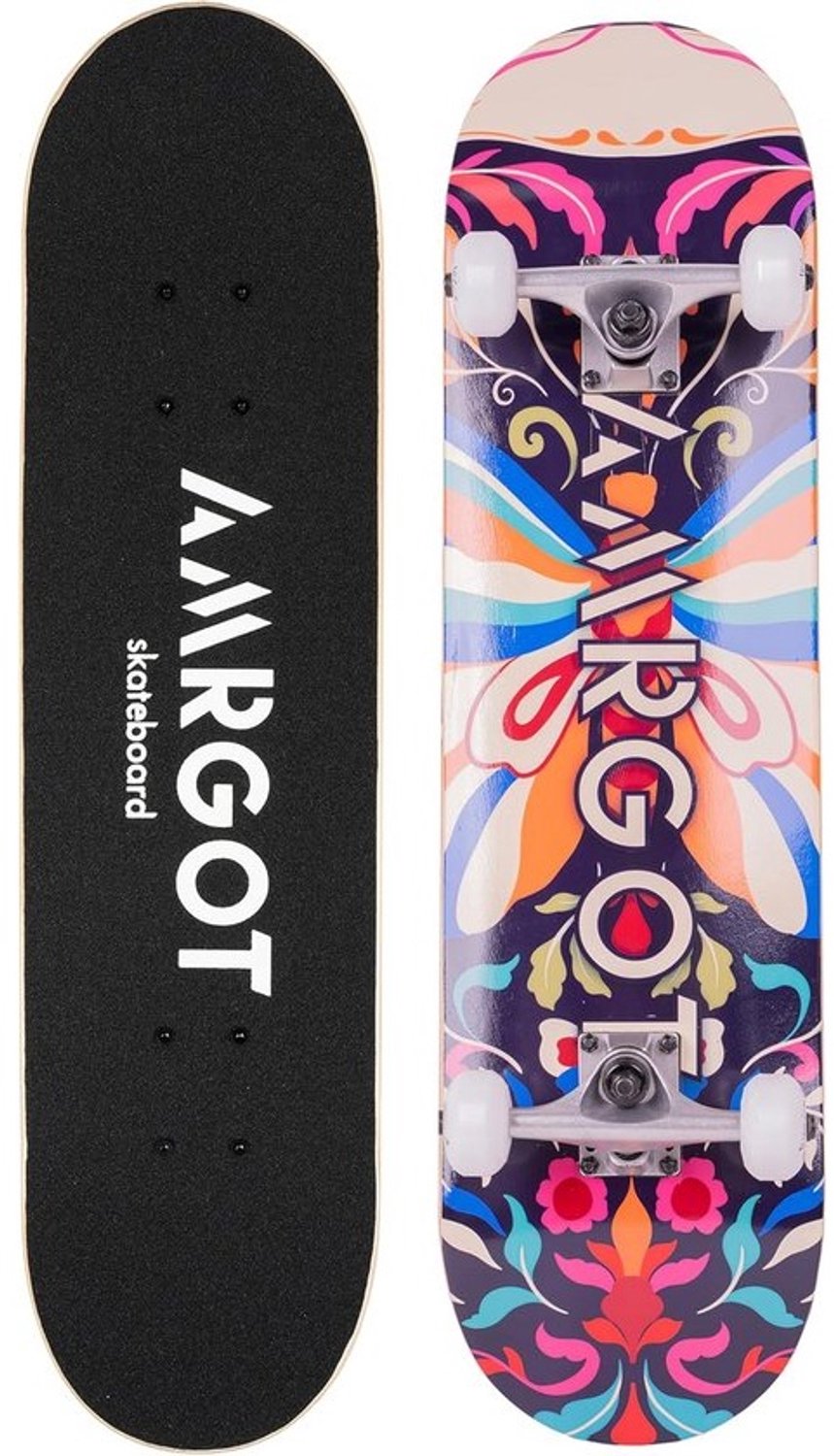 Compleet skateboard voor beginners en volwassenen 7-laags esdoornhout double kick deck
