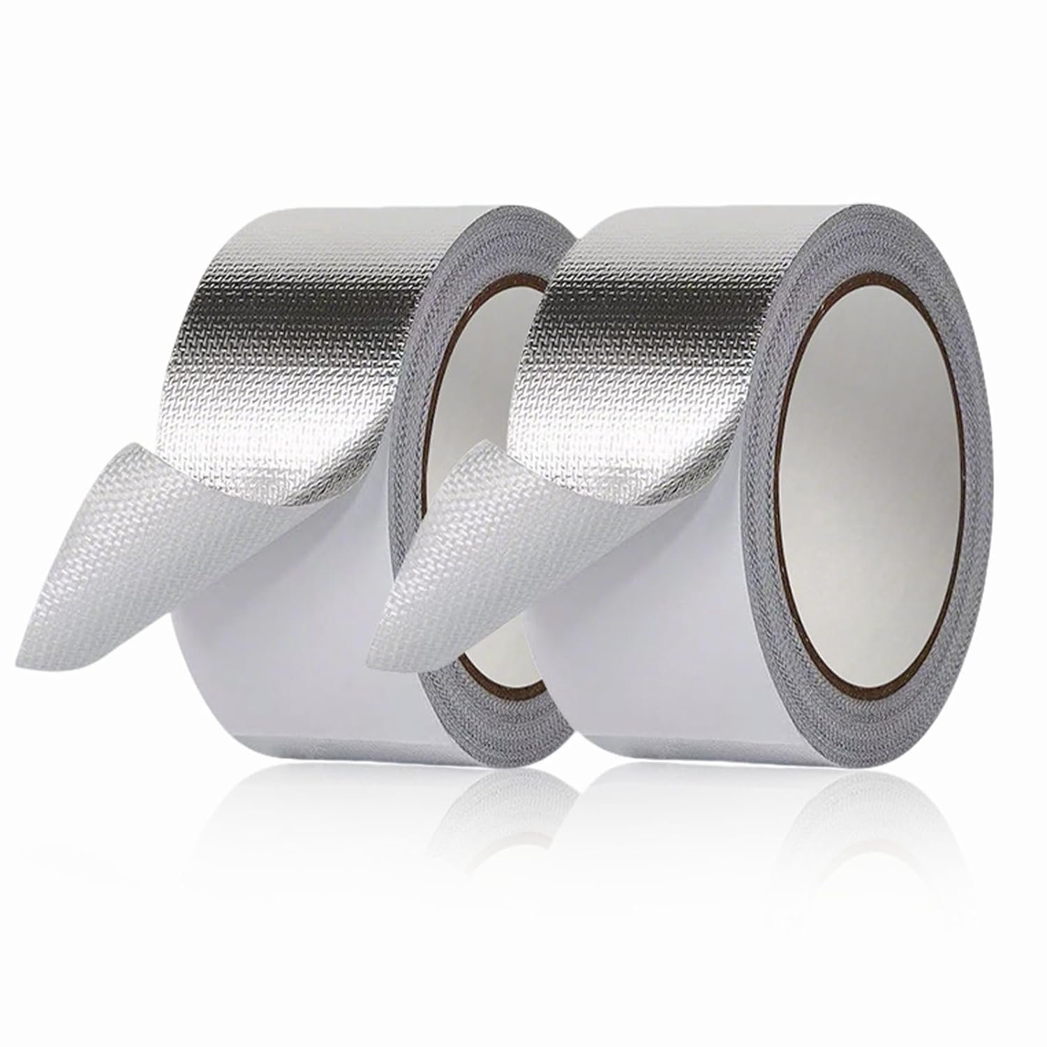 Aluminium tape 2 in × 20 m - mesh versterkt - hittebestendig en waterdicht - ideale afdichting voor buitengebruik - ShopVlot
