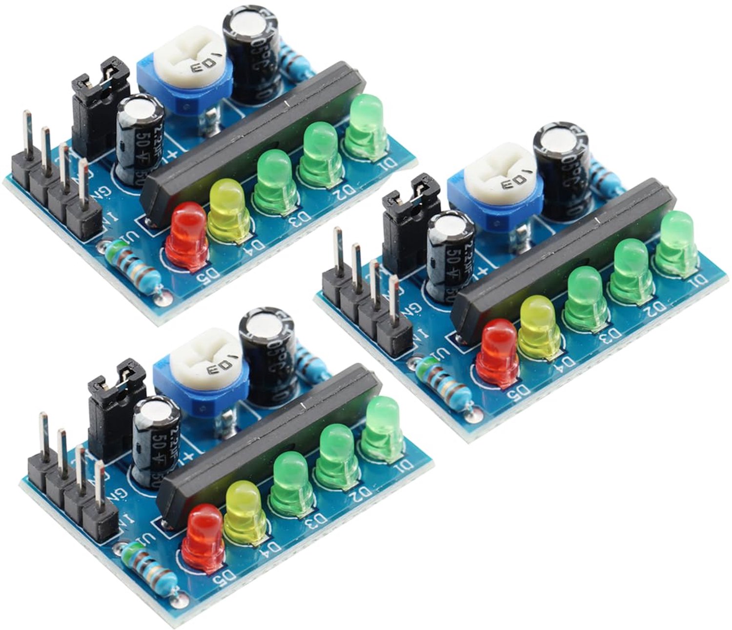 KA2284 Volume-Indicatormodule 3,5 V-12 V LED Batterij-Indicatormodule Vermogensindicator Instelbare - ShopVlot