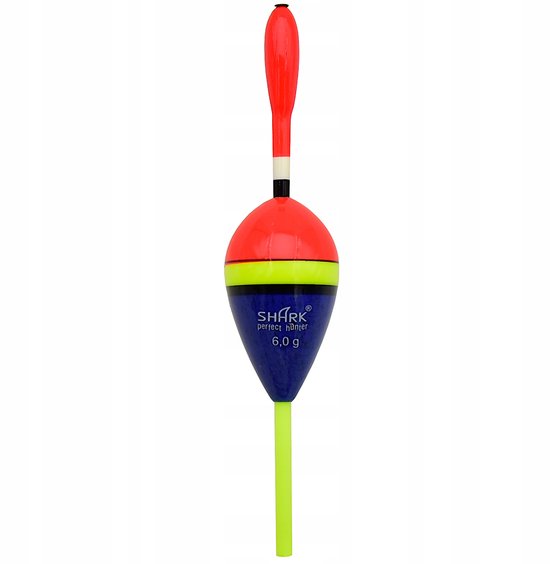SHARK Balsa Dobbelganger Visserij Dobber 6g / 12cm - Blauw Transparant — afbeelding 3