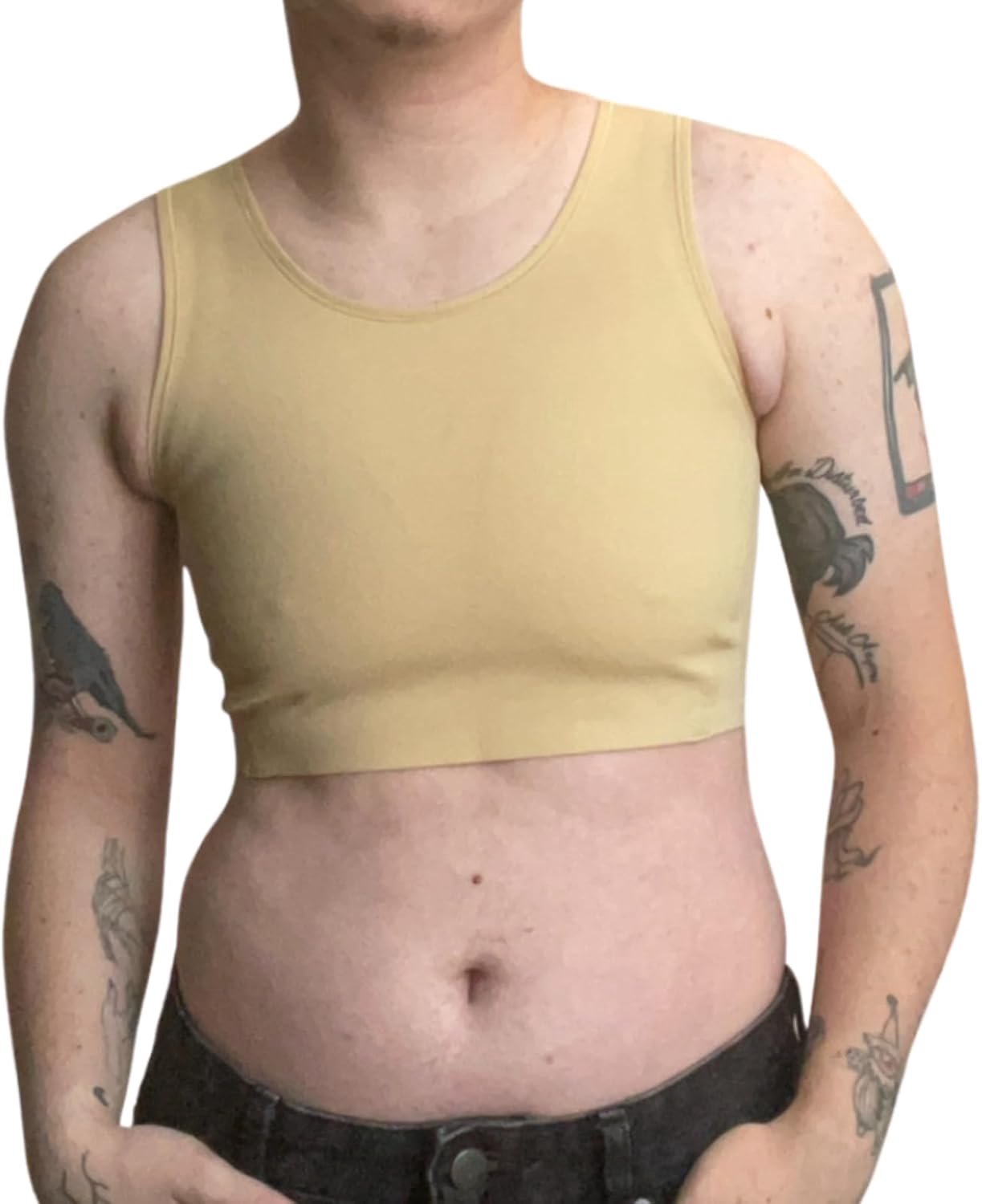 Wonababi Borstbinder voor Transgender - Naadloze Ultra Platte Compressiebeha voor FTM, Grote Borsten