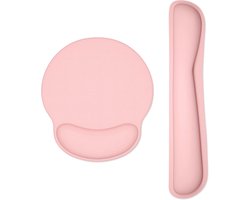 Dapesuom Polssteun voor toetsenbord en muismat met polssteun, polssteunen van traagschuim voor toetsenbord en muisset, ergonomische polssteun met antislipbasis voor eenvoudig typen en pijnverlichting
