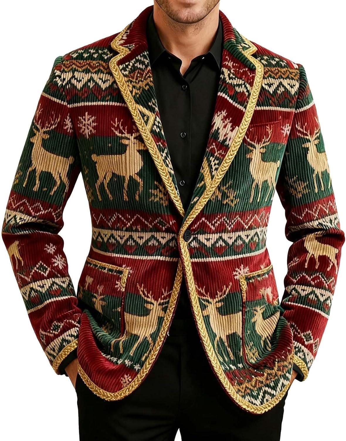 Générique Herenjas, blazer, katoen, slim fit, casual, elegant, lange mouwen, één knoop, kantoor, werk, dagelijks gebruik, chic, comfortabel, modieus, A33