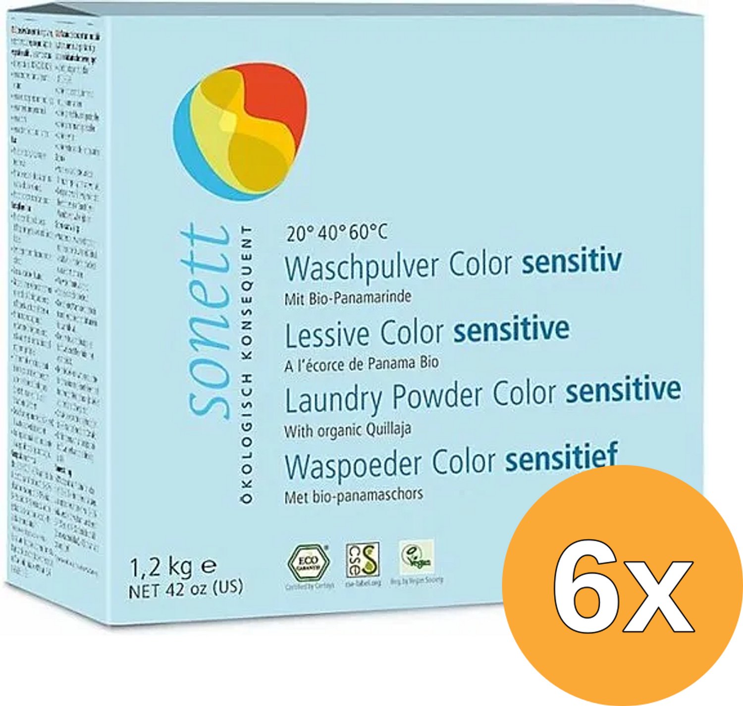 6x Sonett Waspoeder Sensitive Color (1200 gr)