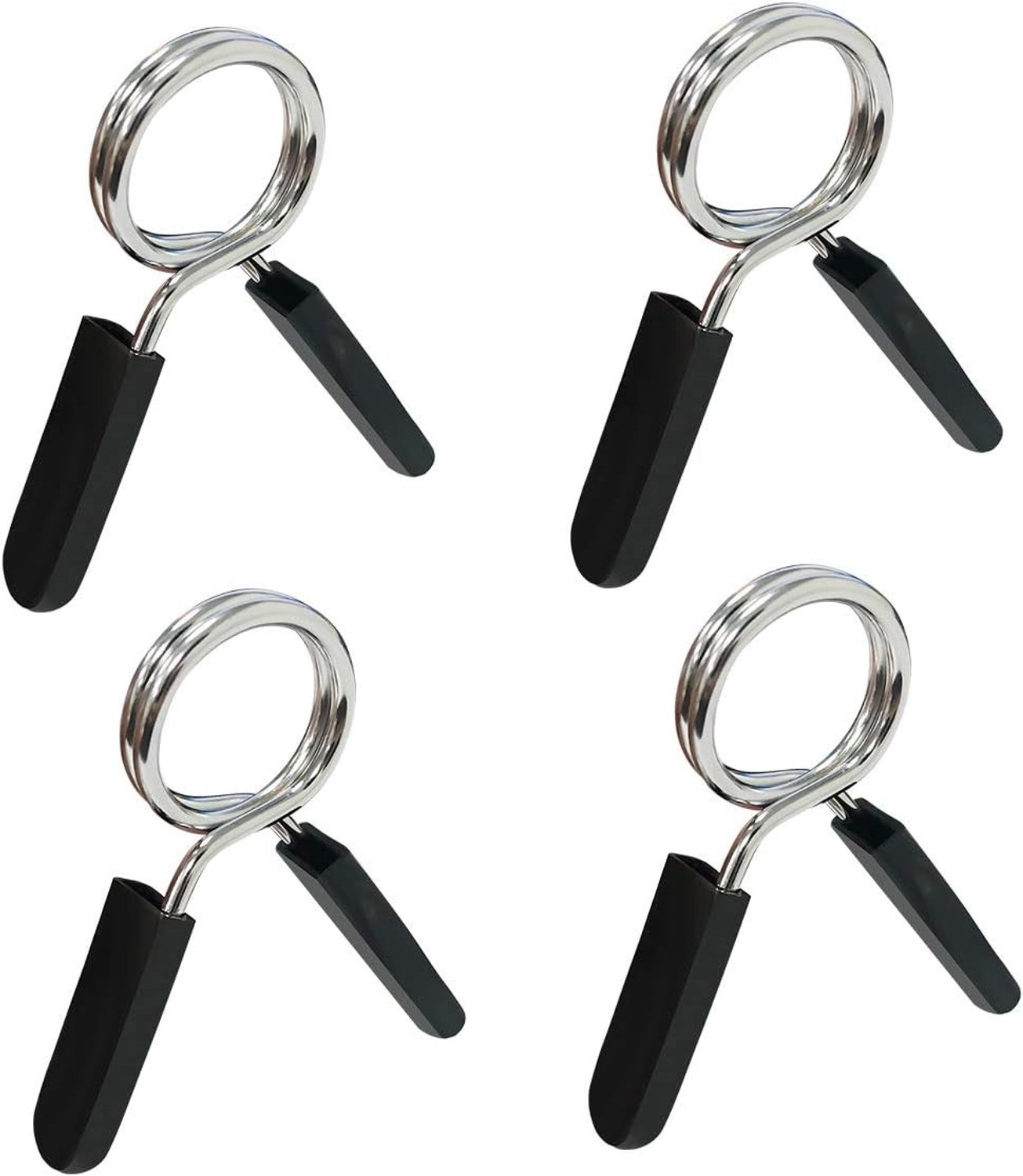 Set van 4 Veerklemmen voor Halters - Anti-slip Klemmen voor Gewichtheffen, Fitness en Krachttraining (28mm)