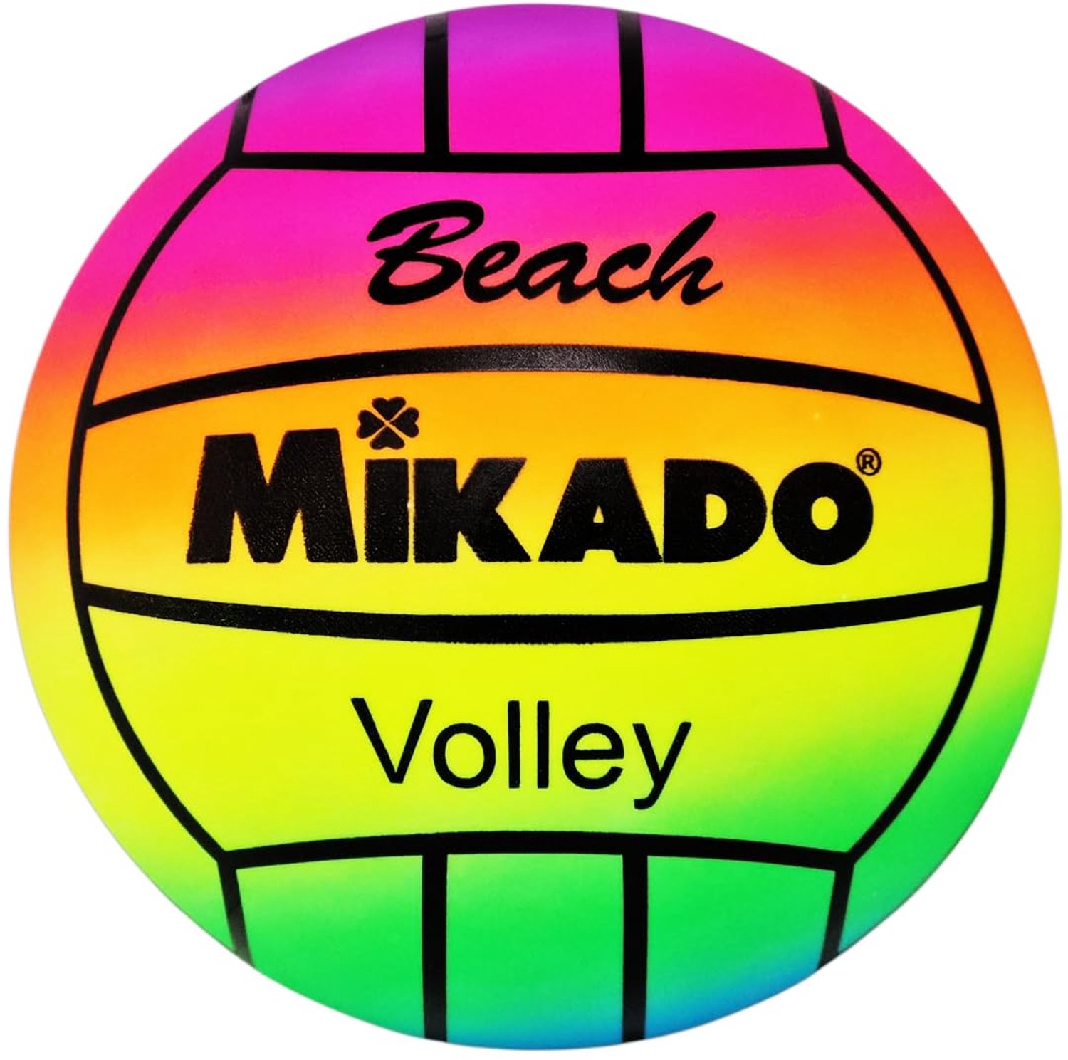 CUCUBA Volleybal Beach Volleybal van zacht rubber, type Super Santos, model Rainbow, voor training of spel, maat 5