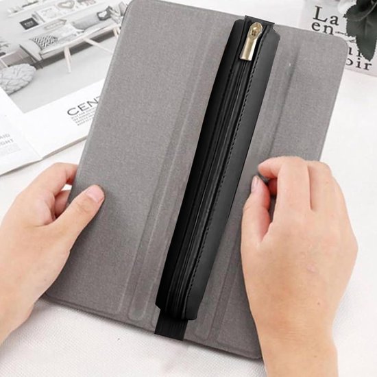 2 stuks pennenhouders, notitieboek, pennenetui met elastiek en ritssluiting, kunstleren mapje, klein, herbruikbaar, waterdicht, voor notitieboek, kalender, veelkleurig 1, tandenborstels — afbeelding 5