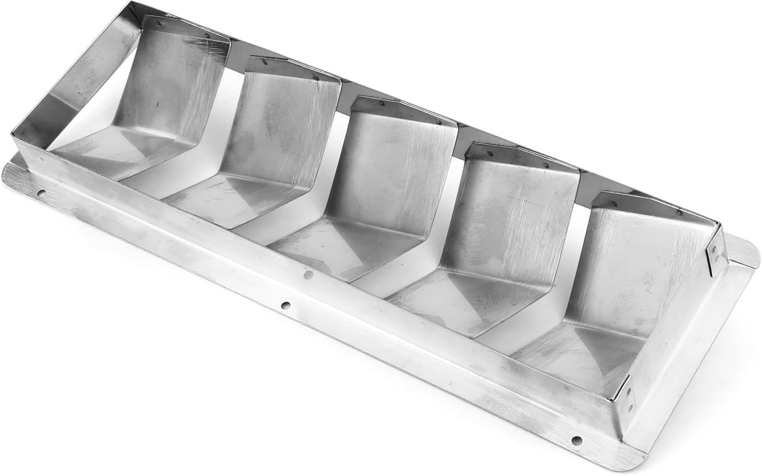 Aqxreight Roestvrijstalen Scheepsventilatierooster, Bootventilatieafdekking met 5 Sleuven en Metalen Ventilatierooster voor Optimale Luchtstroom en Ventilatie