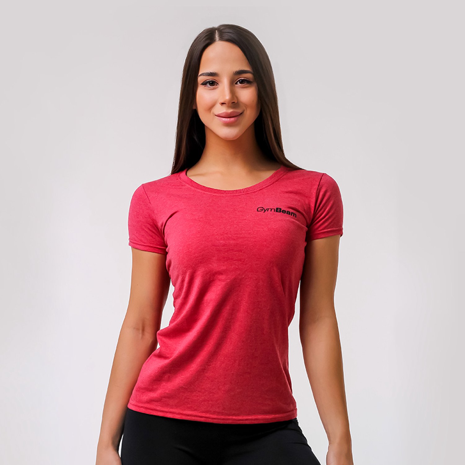 GymBeam Dames Basis T-shirt Vintage Rood XL