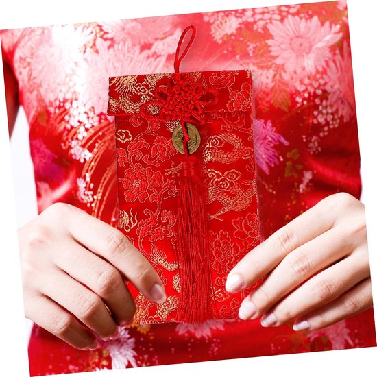 6 Stuks Huwelijkspakketten in Chinese Stijl Nieuwjaarscadeau Decoratieve Hong Bao-geld Envelop Voor Huwelijksfeest — afbeelding 5