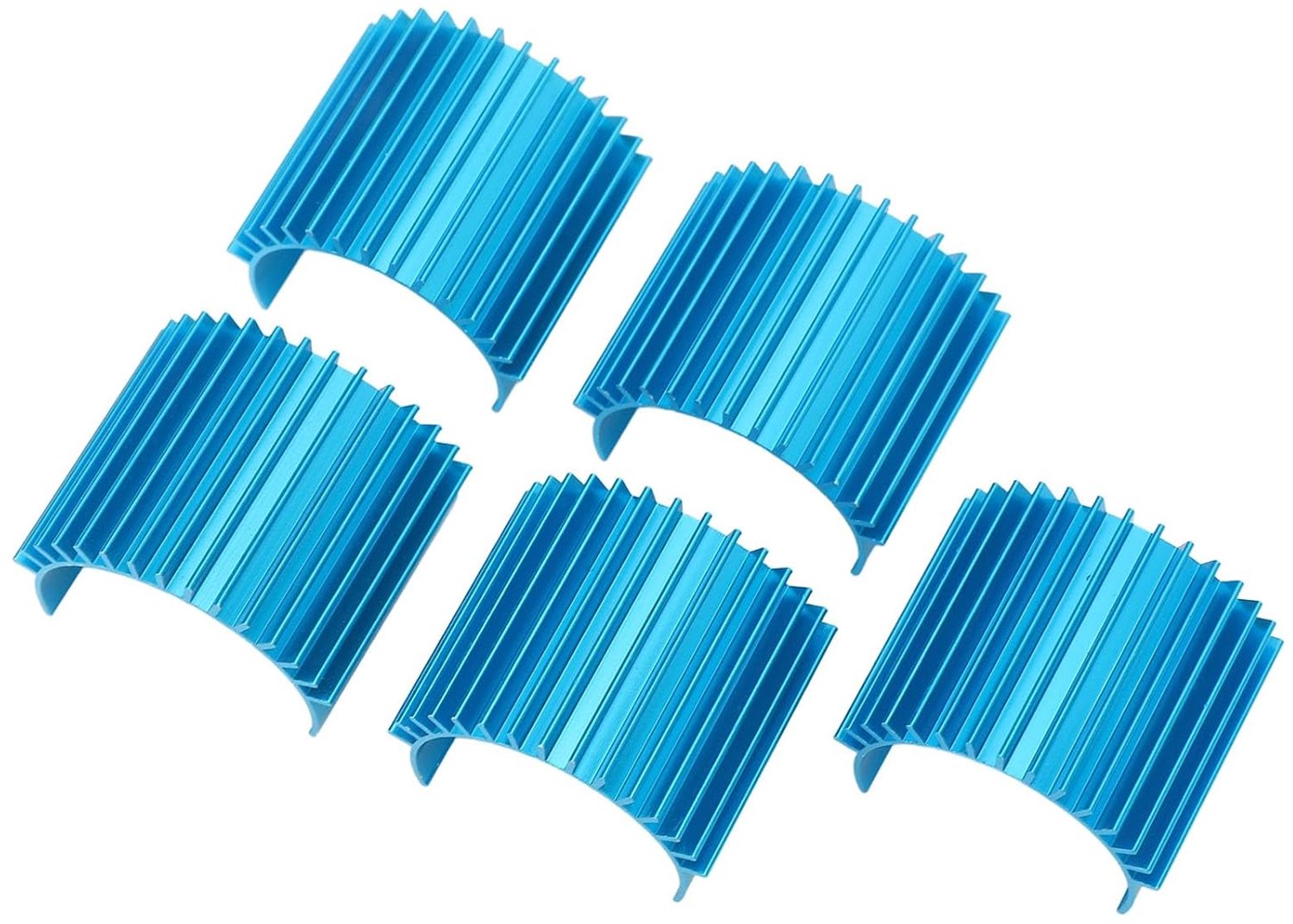 Annadue 5 Stuks Aluminiumlegering Motor Koellichaam voor 1.10 Inch RC