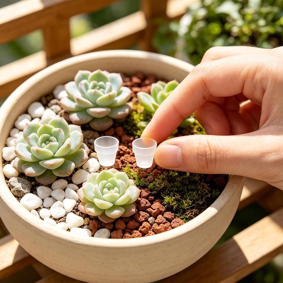 50 Stuks Transparante Mini Plastic Bloempotten met Drainagegaten Ronde Potten voor Binnenplanten Cactussen Vetplanten Lichtgewicht Wortelvriendelijk voor Gezonde — afbeelding 3