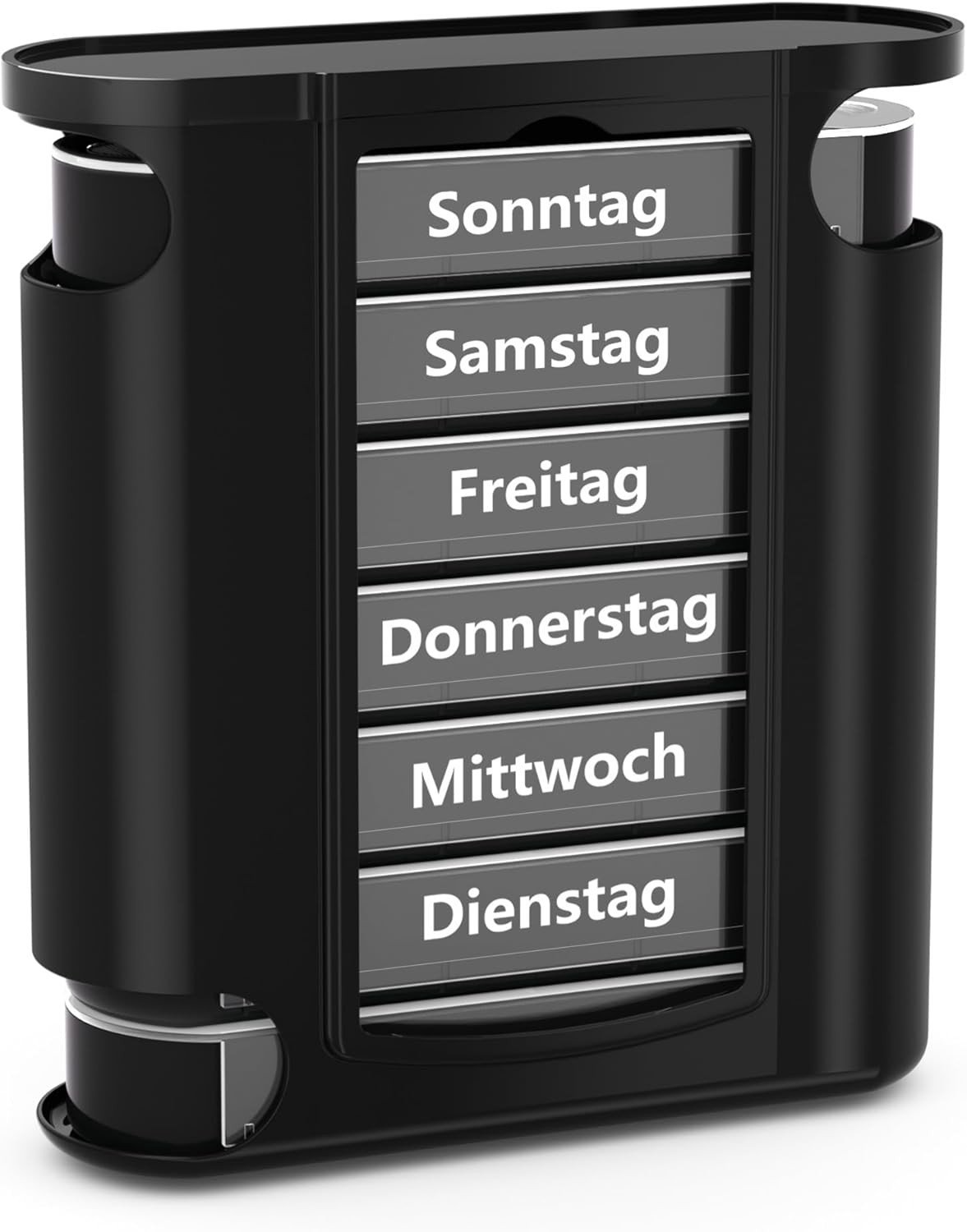 7-Daagse Tablettenbox met 4 Compartimenten voor Ochtend, Middag, Avond en Nacht - Medicijnbox, Pillendoos, Weekdoos, Supplementen Organizer