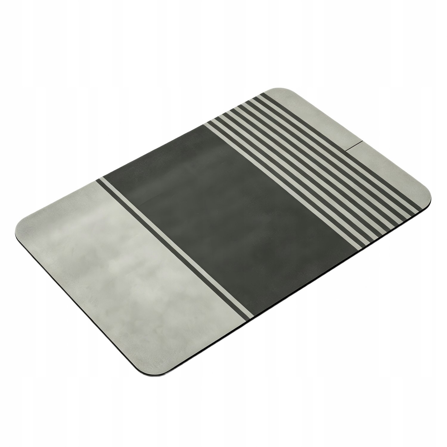 Absorberende badmat, grijs-zwart, geometrisch patroon, 40x60cm