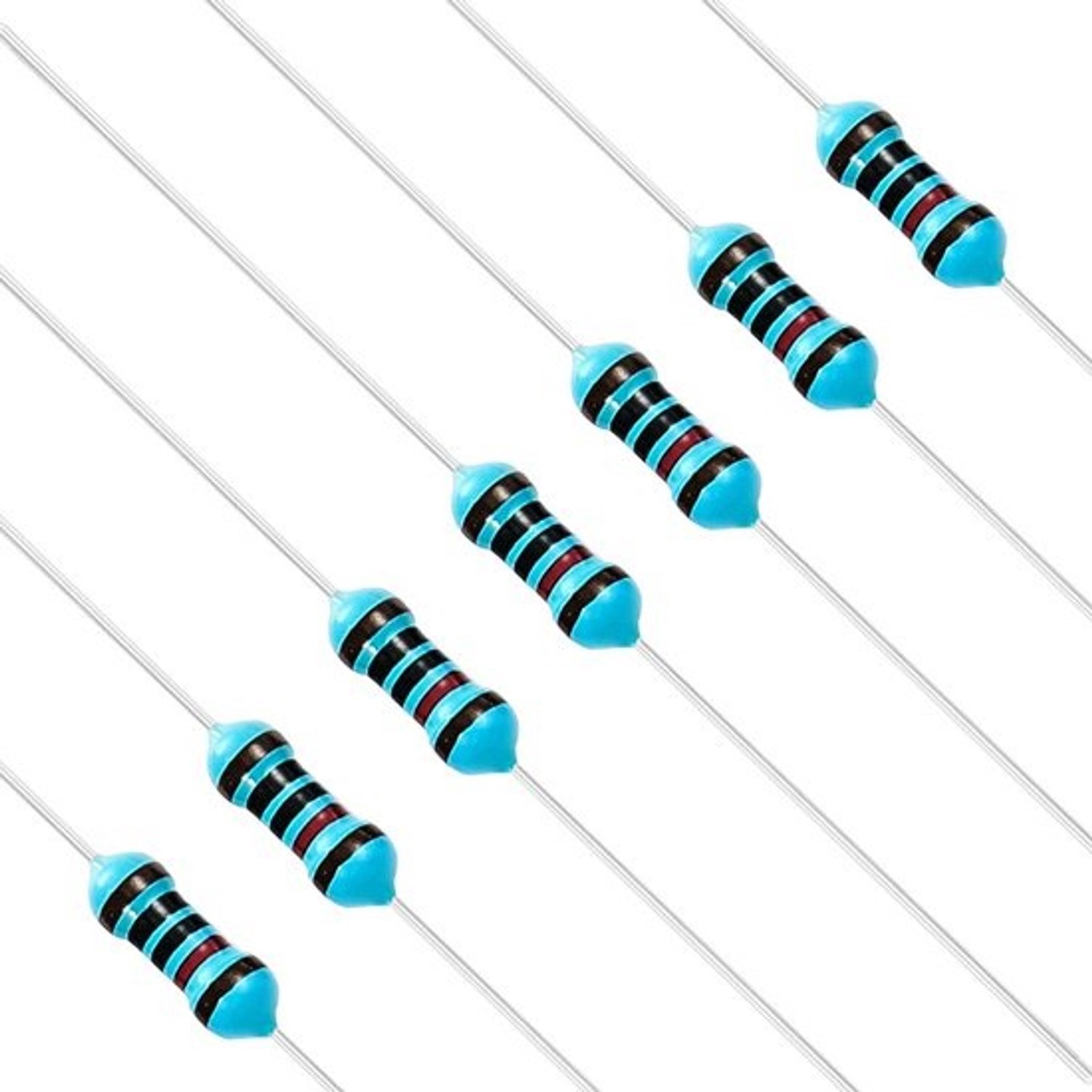 100 stuks 10k Ohm metaalfilmweerstanden - 0,25 W - 1% tolerantie - Door-gat elektronische componenten