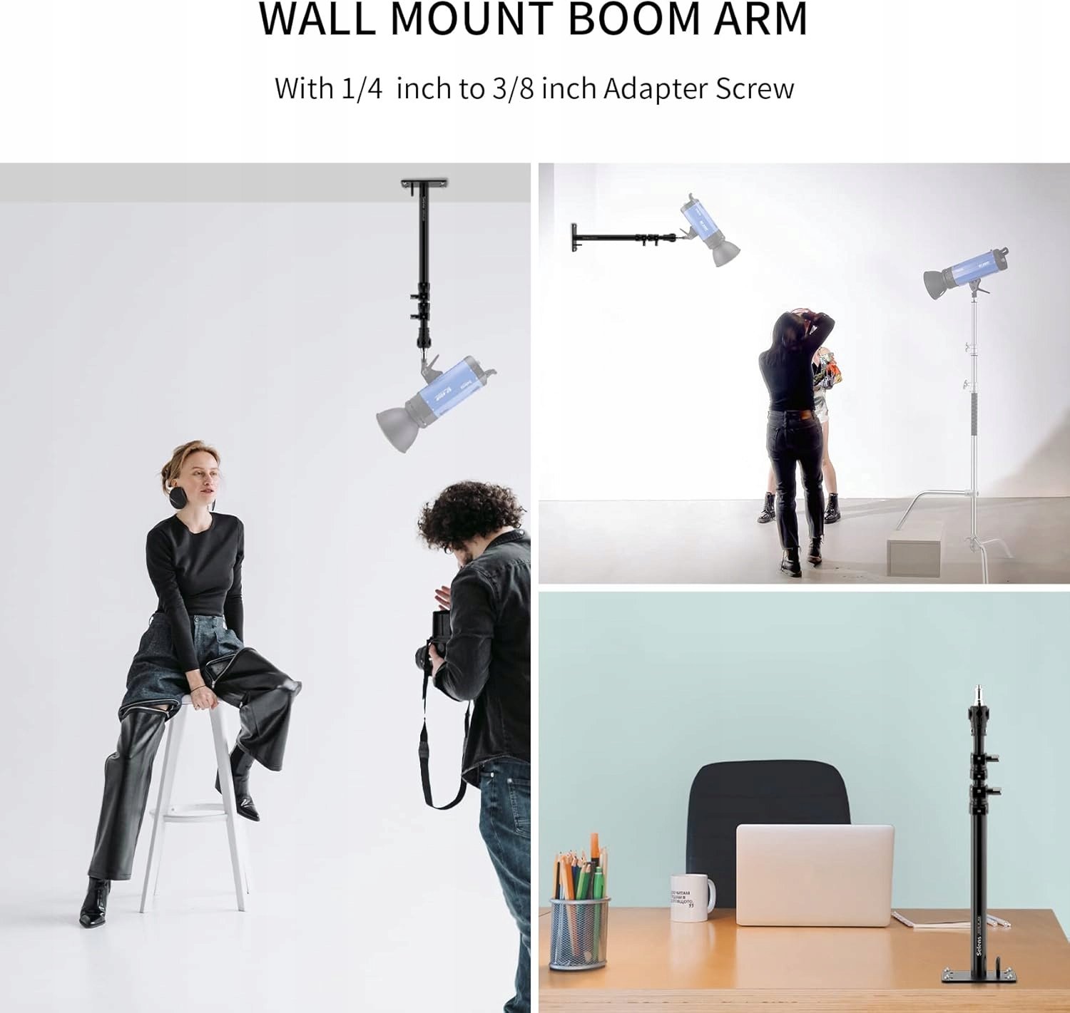 Verstelbare Wandarm voor Fotografie, 46-103 cm, Metalen Beugel