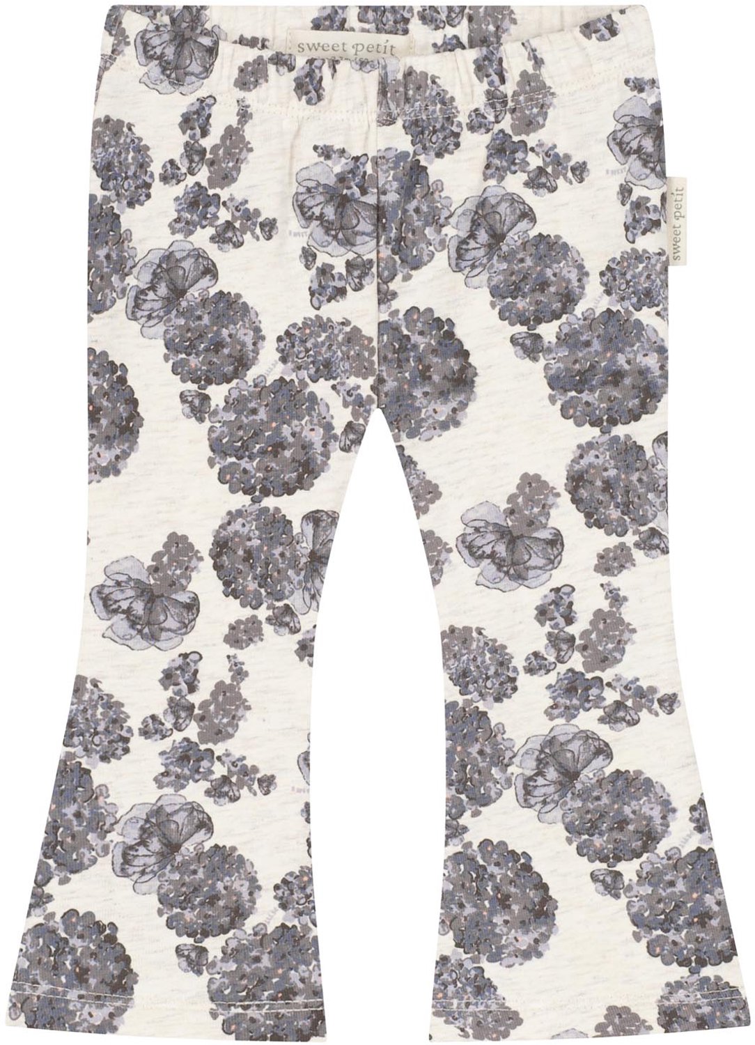 Sweet Petit baby broek flared Rosie - meisjes - Soft Ecru Melange - Maat 80
