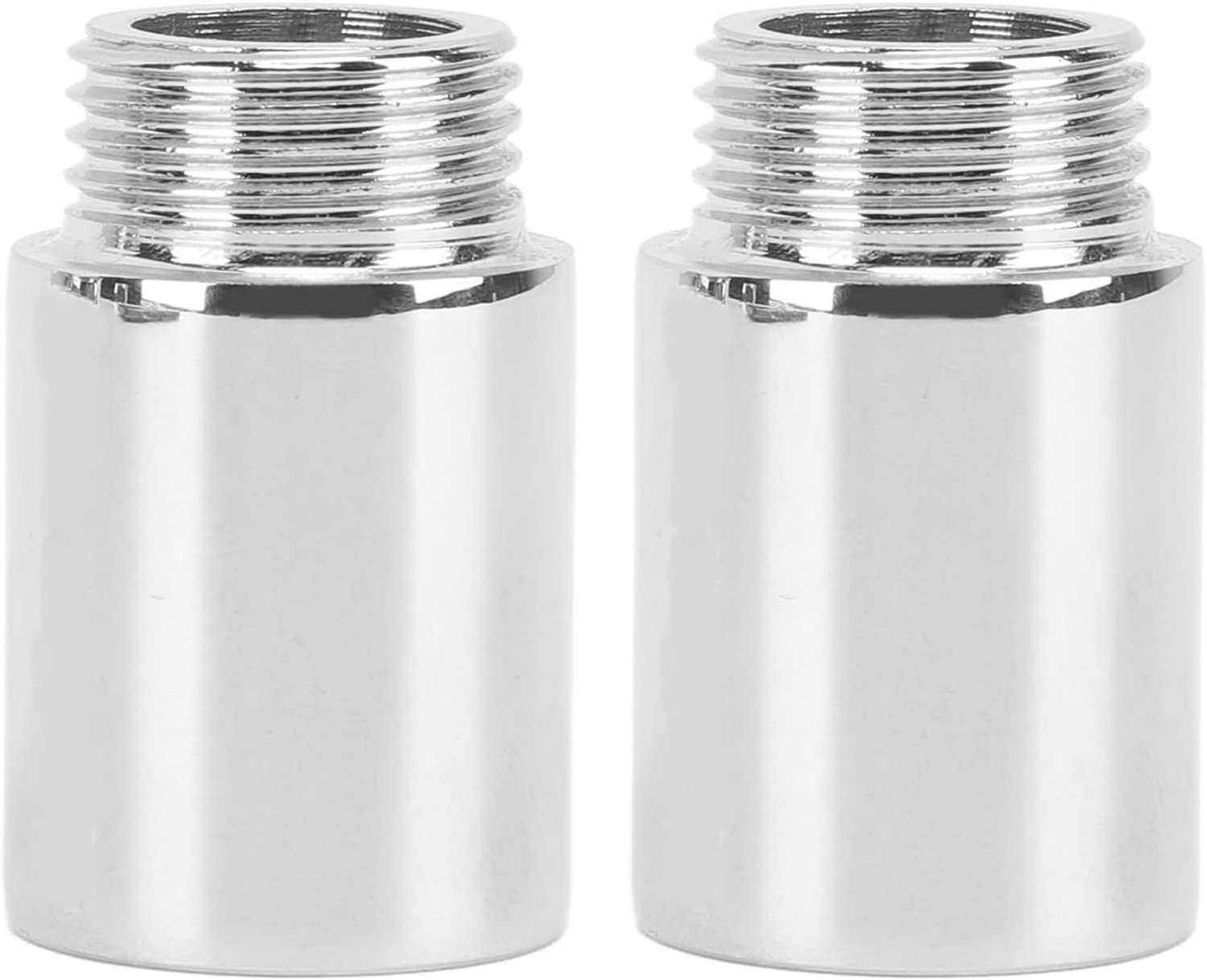 Douchekop Extension ARM Roestvrij stalen verchroomde verstelbare hoogte douchepijp extender voor badkamer douchesysteem 2 stuks set (3 cm/1.2in)
