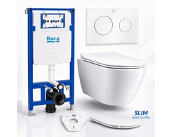 Badland toiletset - Roca DUPLO ONE - ROLO wit - PL10 wit - A890189000