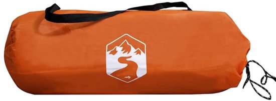 vidaXL Koepeltent - 2 Persoons - Waterdicht - Grijs/Oranje van Vidaxl — afbeelding 2