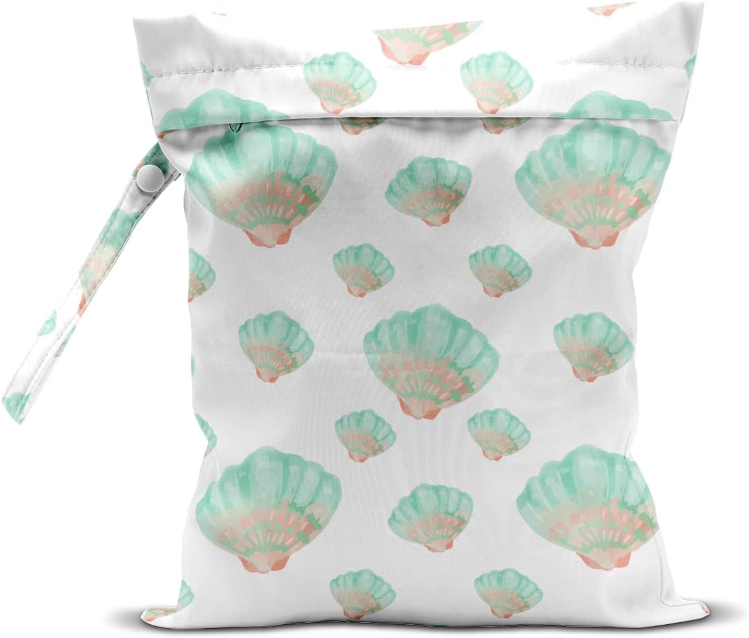Natte tas, natte droge zak, natte tas voor badpak, reizen, strand, zwembad, luiers, vuile yoga-gymkleding, make-uptas, strand bruiloftsbenodigdheden, waterdichte herbruikbare schelp parel