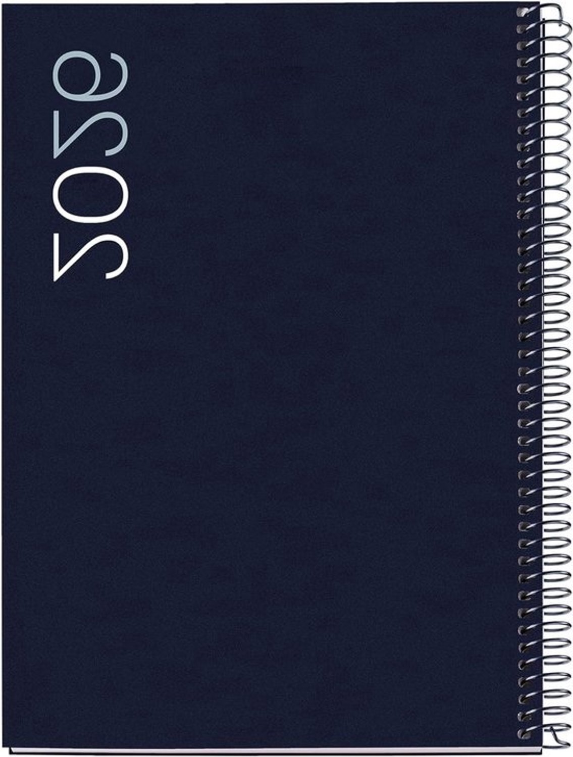 Agenda 2026 - Dagplanner - Kalender - Voor jaarplanning - Dag per pagina - 155 x 213 mm - Navyblauw