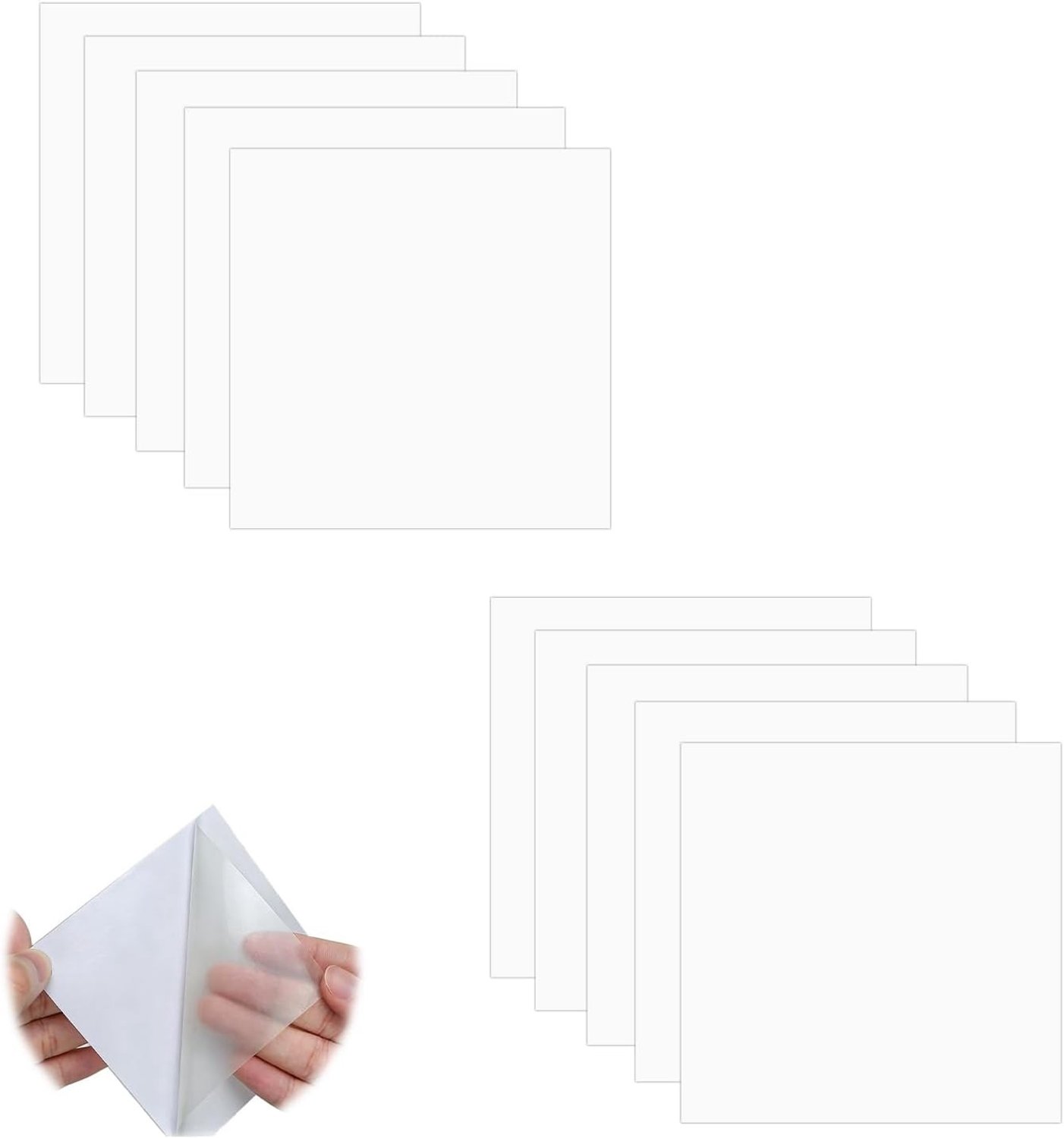Reparatiepatch voor Zwembaden - 10 Stuks, 7x7cm, Waterdicht, Zelfklevend en Snijdbaar voor Tent, Opblaasboot en Luchtbed
