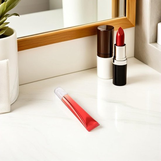 5 Stuks Aluminium Cosmetische Tubes Roller Massagekop Navulbare Lipgloss Tubes Essentiële Olie Rollerflessen Compacte Reis Make-up Monsters voor Nauwkeurige Dosering — afbeelding 3