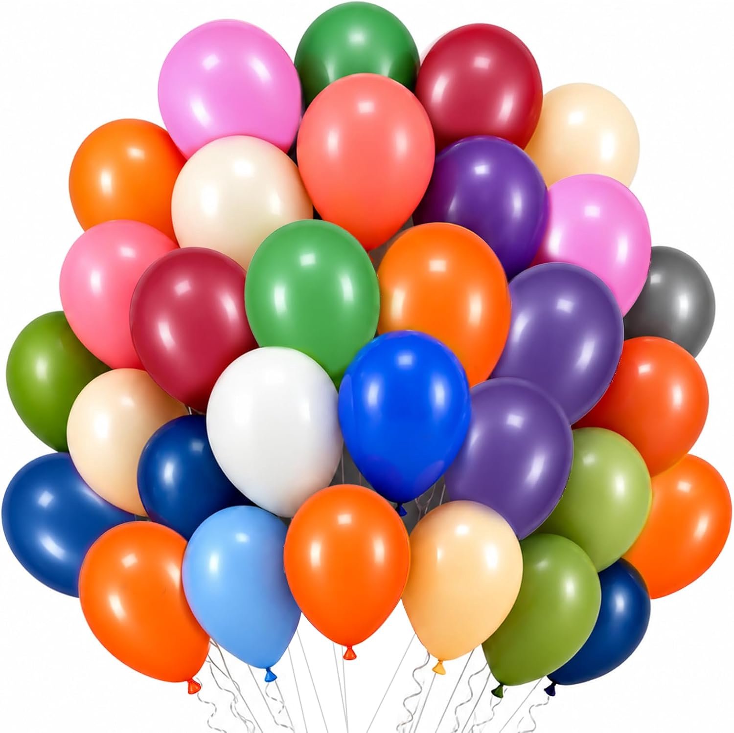 200 Mini Ballonnen Retro Pastel, 5 Inch, Kleurrijk voor Helium