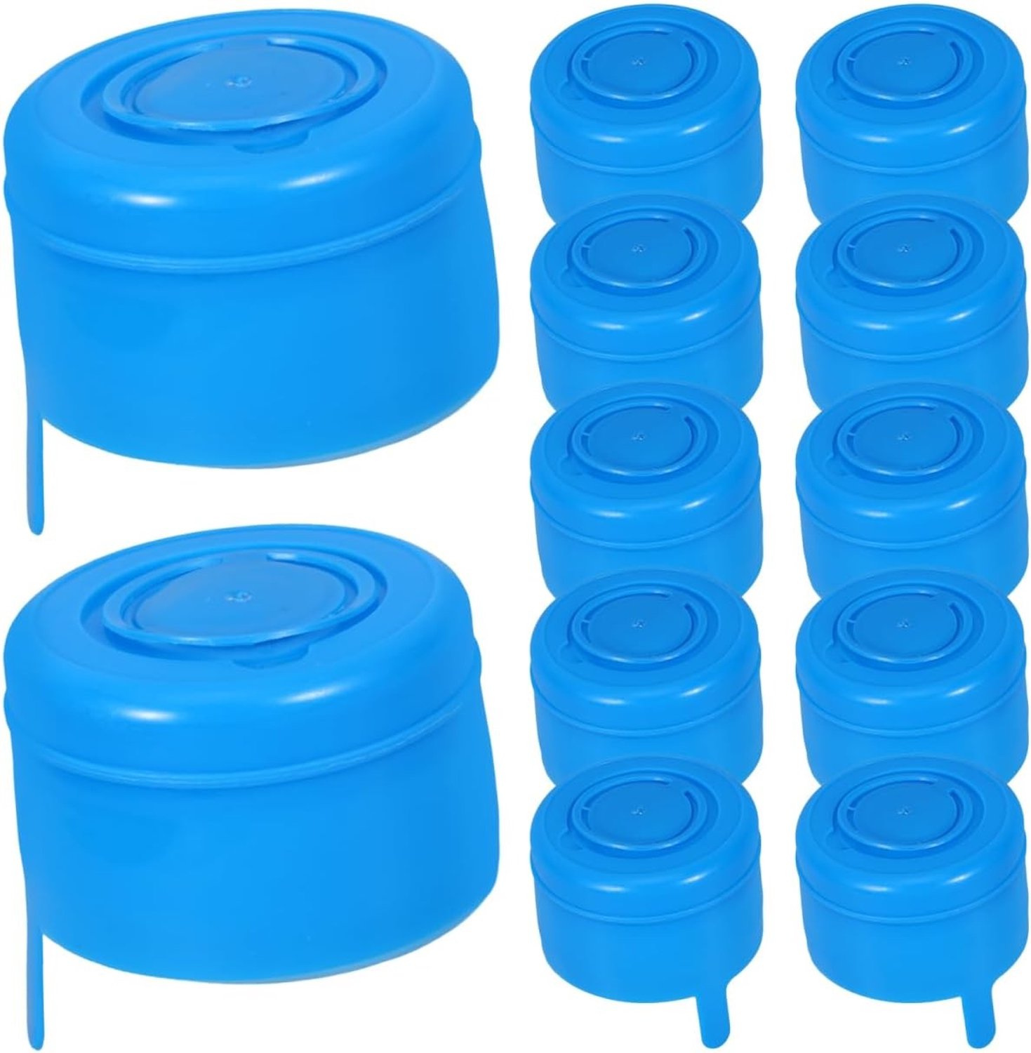 25 Waterdispenser Vervangdeksels: Schroefdoppen voor Huishoudelijke Waterflessen, Herbruikbare Plastic Koelbakdeksels, Blauw en Duurzaam