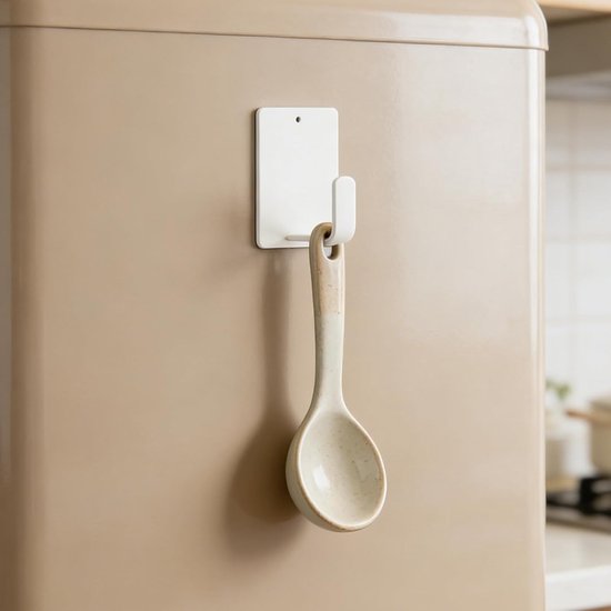 2 Stuks Magnetische Koelkast Opbergrek met Verstelbare Papierrolhouder Plasticfolie Organizer voor Keuken Ruimtebesparend Zonder Boren Multifunctionele Magnetische Hanger — afbeelding 3