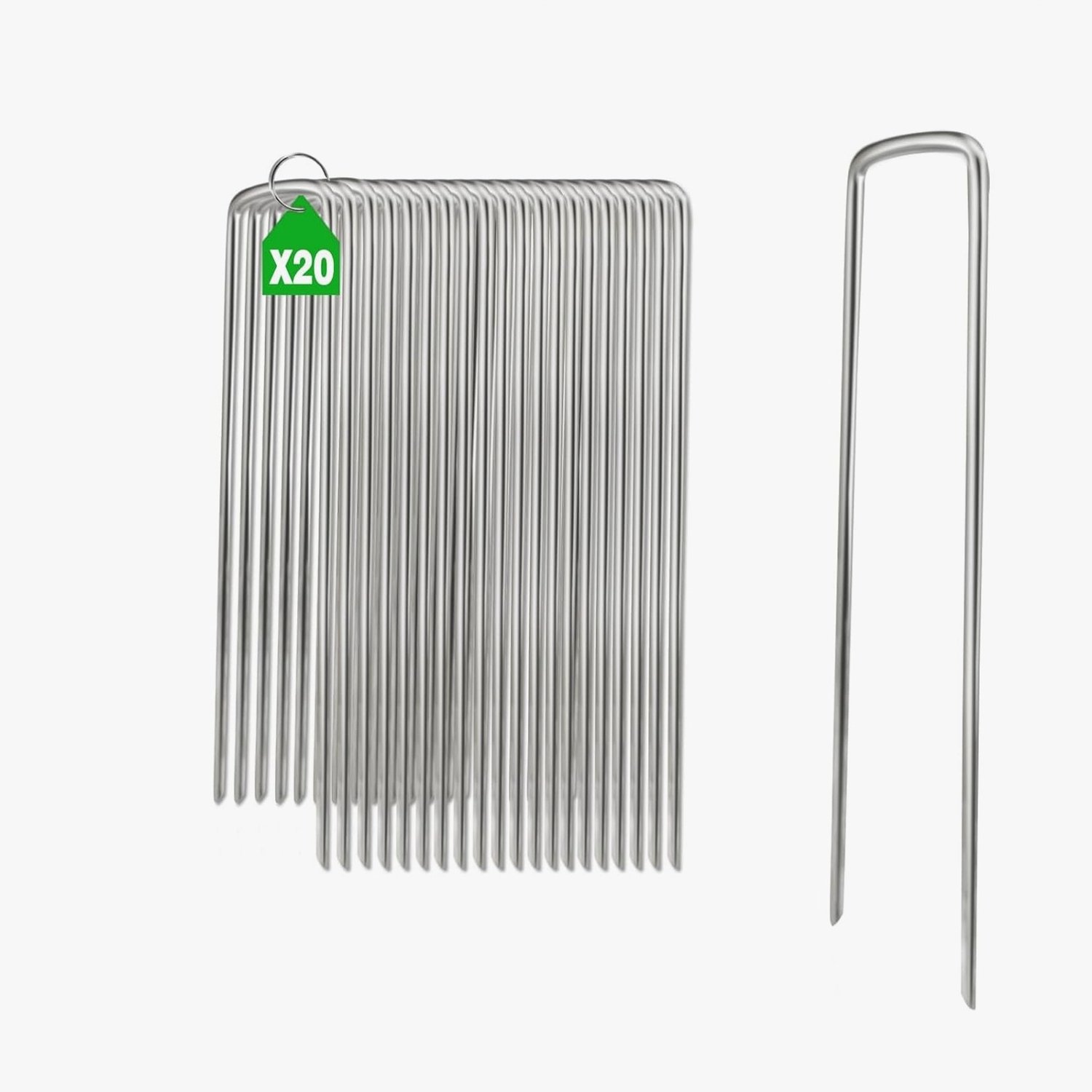 20x Stevige Grondpennen 150mm Verzinkt Staal voor Camping & Tuin