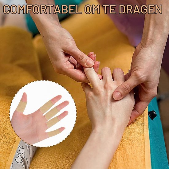30 Stuks Vinger Compressie Mouwen voor Artritis en Pijnverlichting, Elastische Duimsteun voor Sporten zoals Basketbal en Volleybal — afbeelding 4