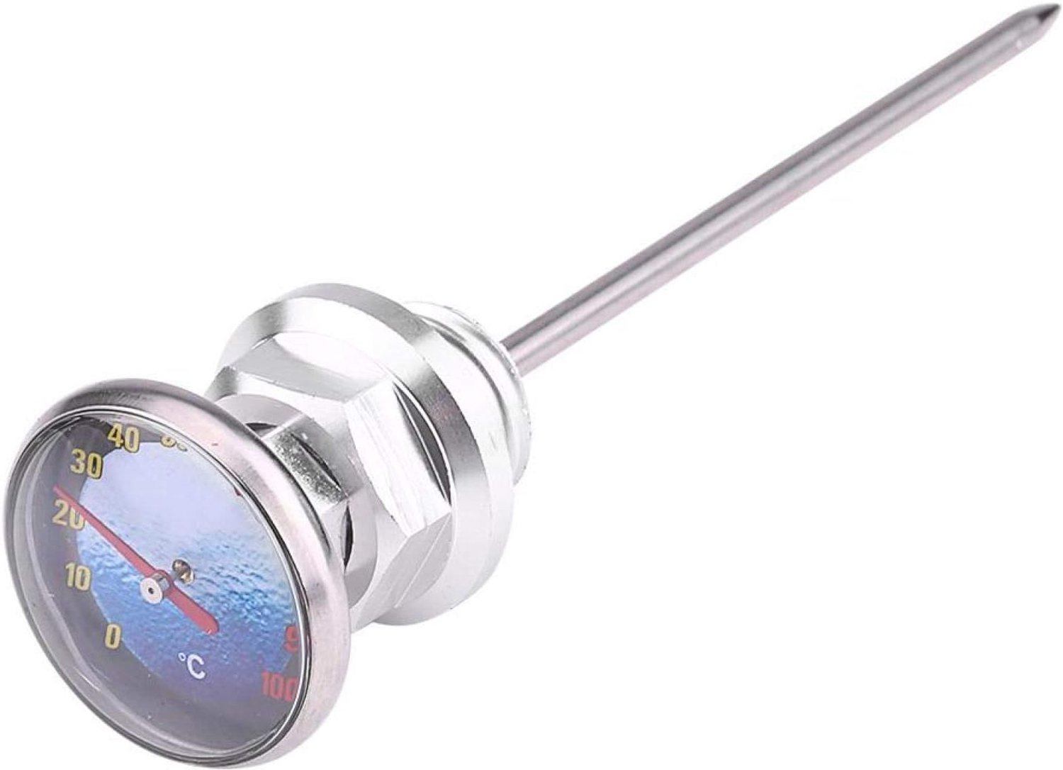 Motorfiets Oliepeilstok, Oliepeilstok Temperatuur Stookolie Tankmeter Aluminium Motorfiets Oliepeilstok Temperatuur Voor 125cc Motocross Motorbike(Biver)