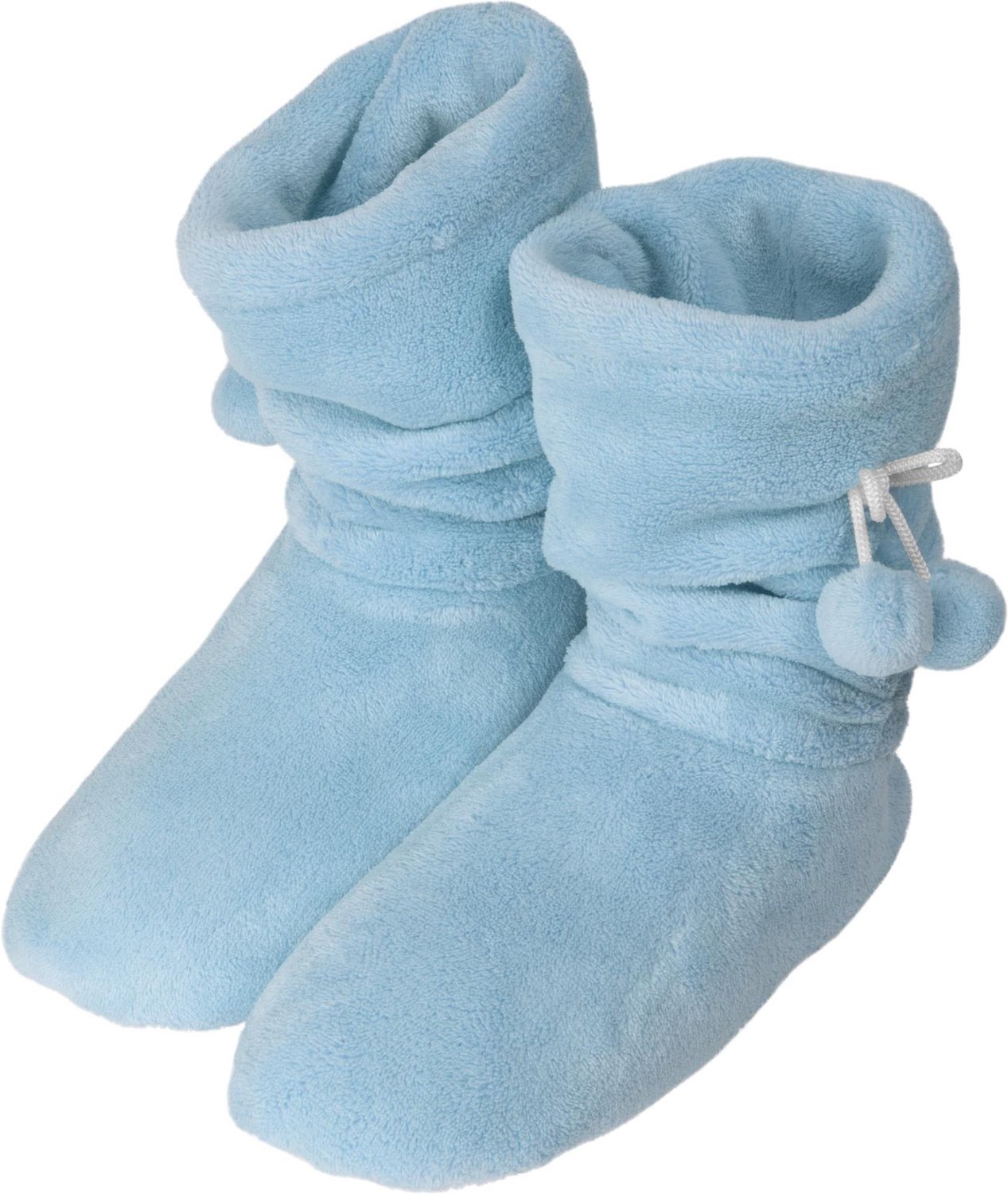 Fleece-pantoffels voor dames met pompons