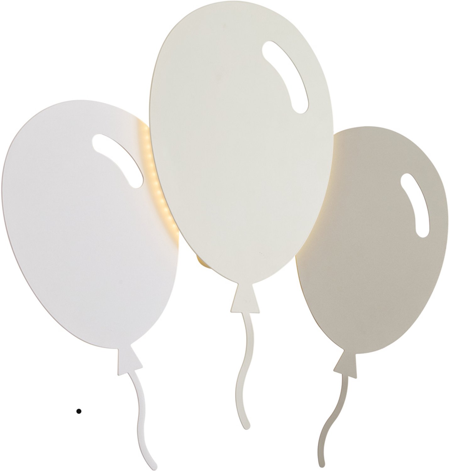 Qazqa led voor kinderen wandlamp - Balloon - beige, incl. 27W geintegreerde led, dimbaar, 50cm, ideaal als home-office, kantoor en kinderkamer lamp