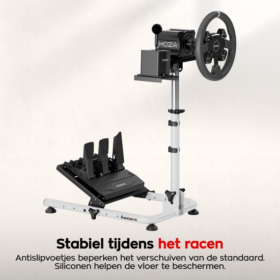 Huzaro Speed 2.0 Stuur Standaard - Inklapbare Simracing Wheel Stand voor Racestuur - Wit van Huzaro — afbeelding 3