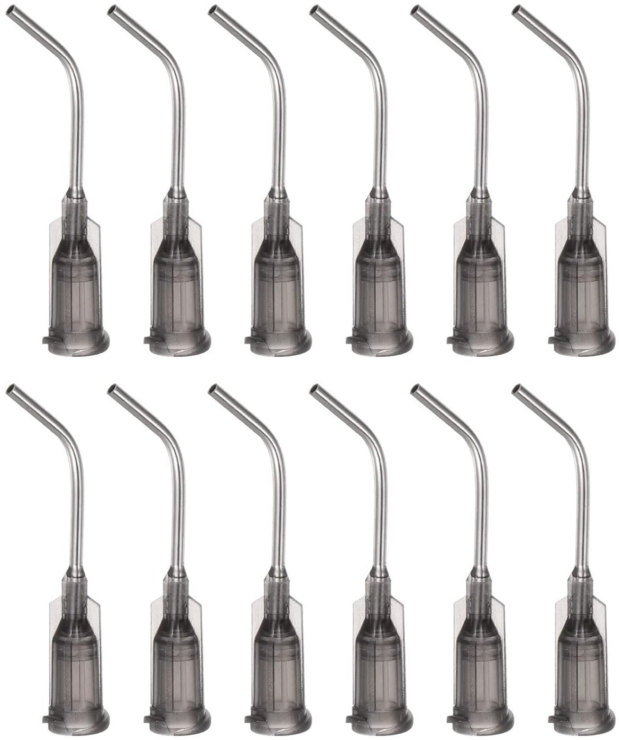 doseernaalden 12 stuks - 16 gauge - 45° gebogen - ideaal voor olie of lijm - ServiceTopper