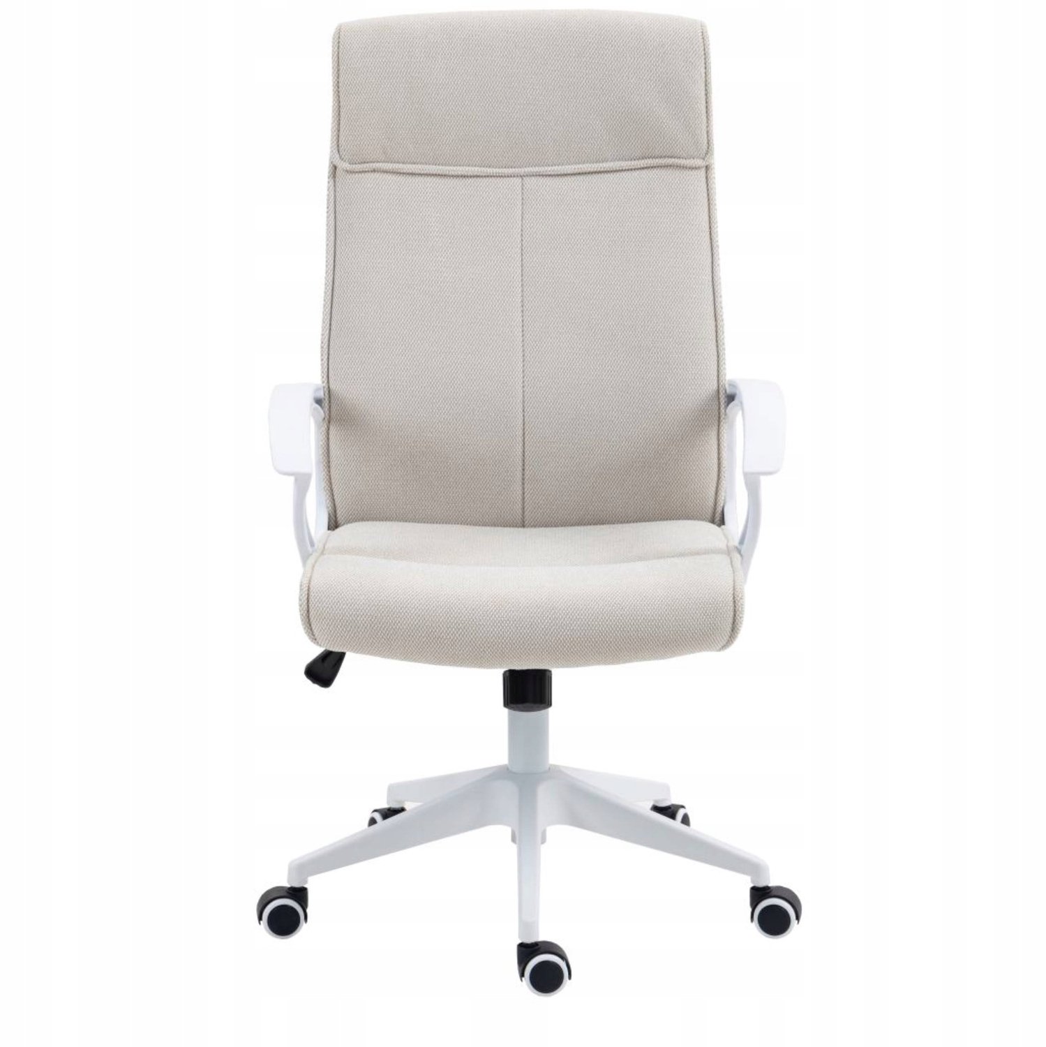 Furnitex FB 39-FX - Bureaustoel - Beige en wit - TILT-kantelmechanisme - Stoffen bekleding