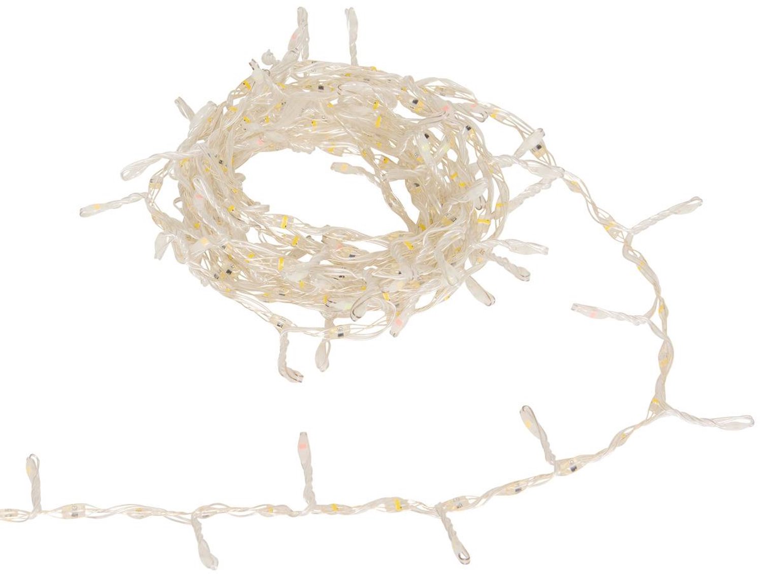 Guirlande lumineuse extérieure 300 LED duo blanc chaud multicolore l.4m cuivre