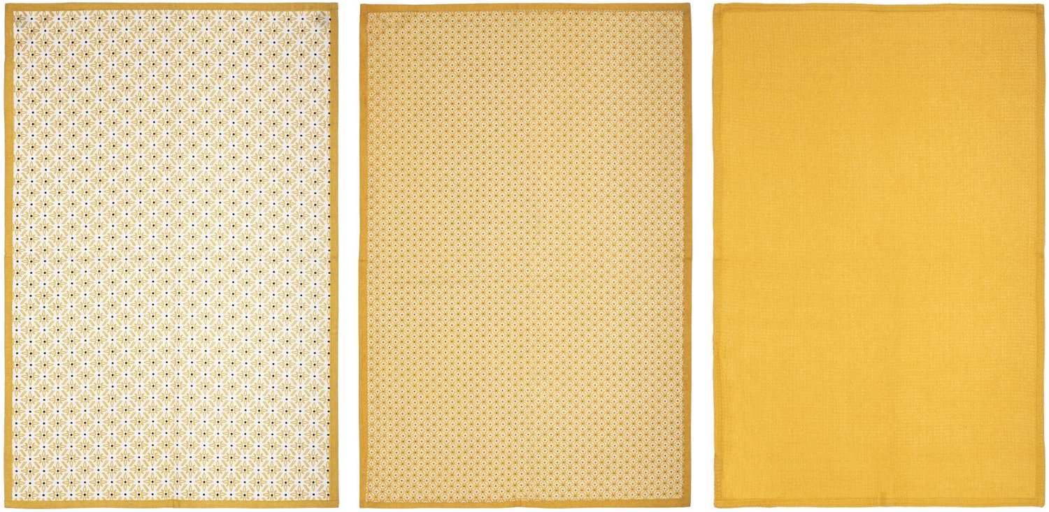 Atmosphera - Theedoeken met print, 45 x 70 cm, 3 stuks