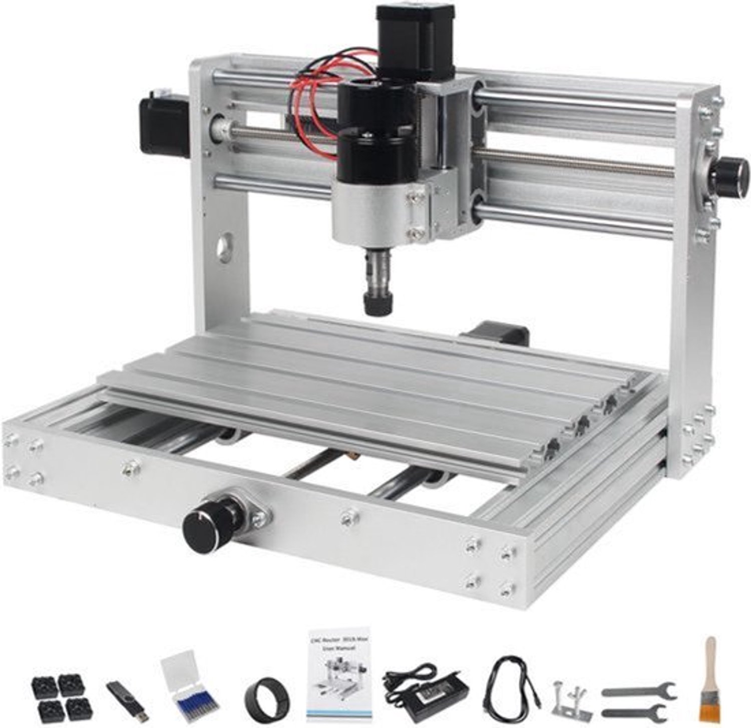 CNC Freesmachine 150 W Spindelmotor - 400x330x240 mm - Aluminium Behuizing - Voor Hout Kunststof PCB Graveren
