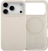 xoxo Wildhearts magnetisch hoesje geschikt voor iPhone 17 Pro Max MagSafe - Shockproof silicone case (beige ) - Backcover hoesje - Optimale bescherming - Telefoonhoesje met verhoogde camera rand - Beige