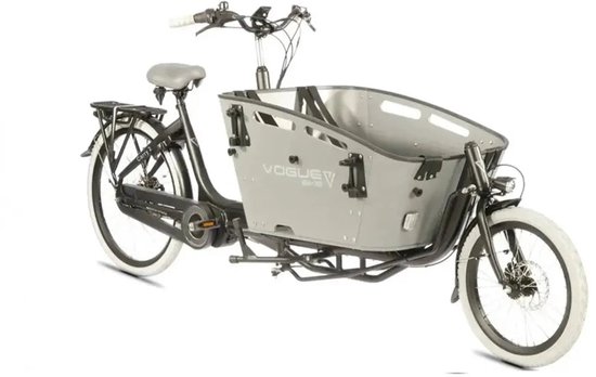 Vogue Carry 2 - Elektrische Bakfiets - 20 inch - 250W motor - Actieradius tot 70 km - 8 versnellingen - Hydraulische schijfremmen - Grijs — afbeelding 2