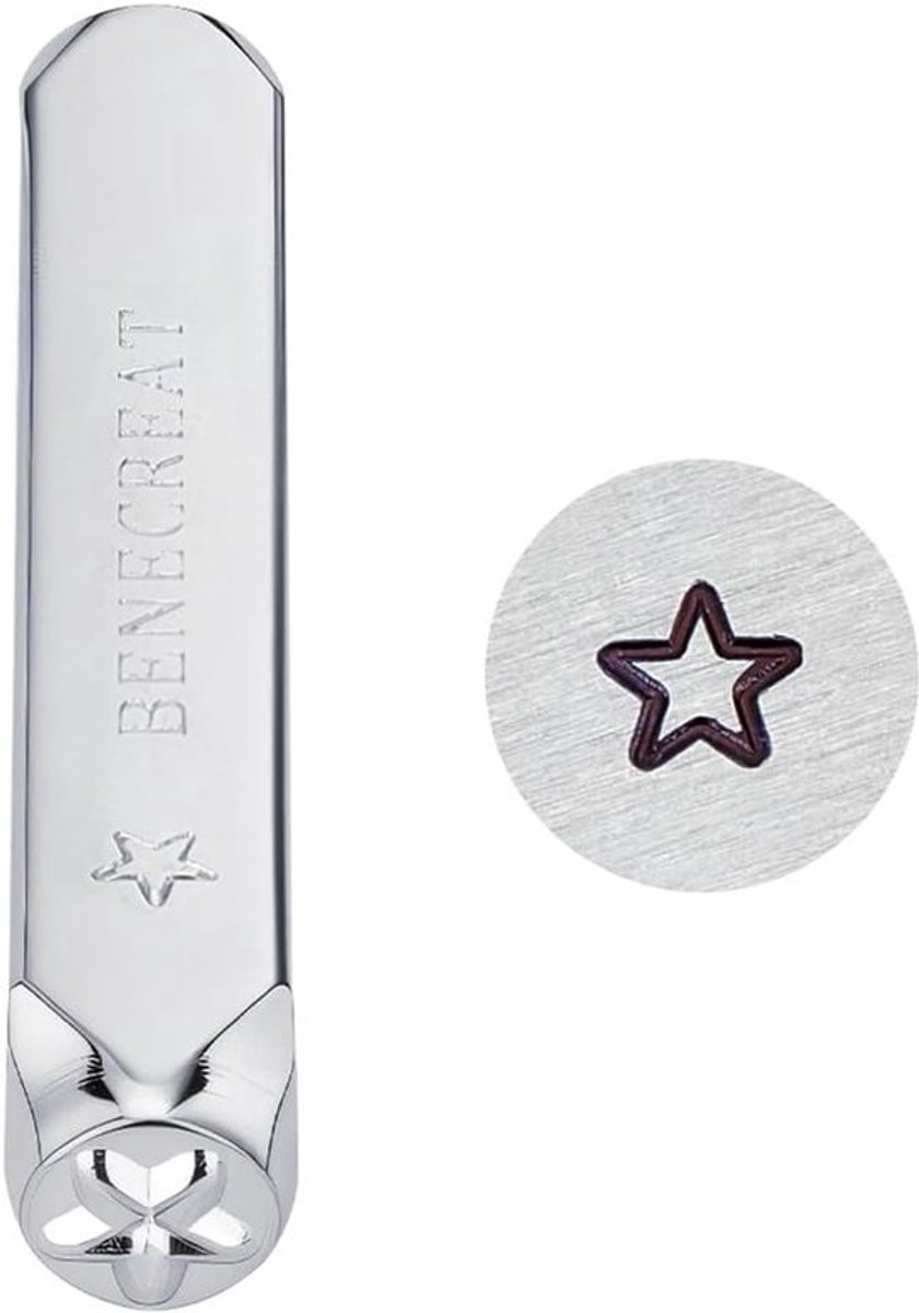 Metaalstempelset - Stempelgereedschap - Voor metaalbewerking - Gegalvaniseerd koolstofstaal - 6 mm indruk - Zilver