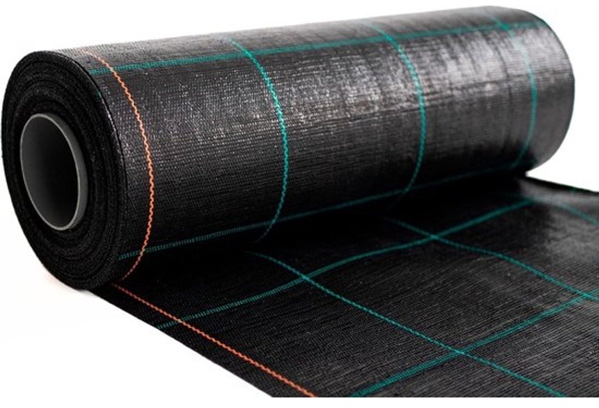 Onkruidfolie en bodemweefsel - Tuinvlies per meter - Bodembedekking voor de tuin - Uv-bestendig en waterdoorlatend - 100 x 50 cm - Groen