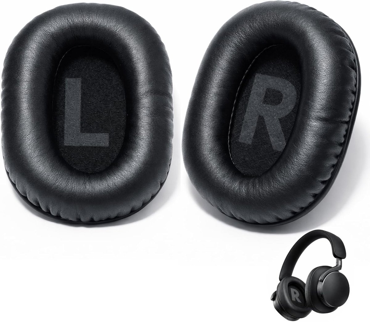 Comfortabele Over-Ear Vervangende Oorkussens van Geheugenfoam met Echte Leer voor Gaming Headset, Geluidsabsorberend en Duurzaam, Perfecte Pasvorm voor Intensief Gebruik