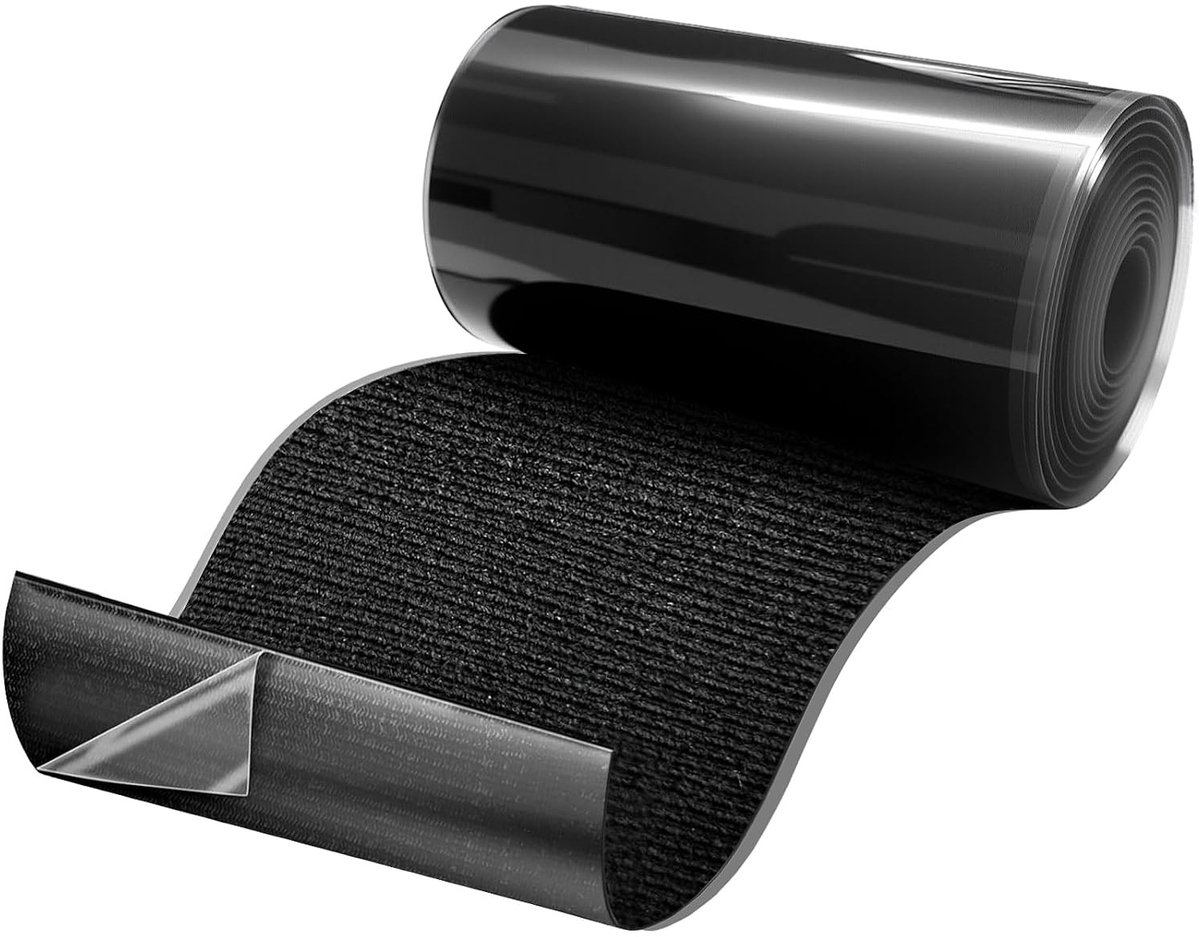 Duurzame Zwarte Textieltape 10 cm x 2 m - Zelfklevend, Waterproof en Wasbaar voor Tent, Meubels en Auto Reparatie
