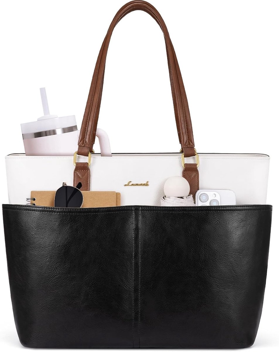Elegante Dames Handtas, Grote Laptop Bag, Shopper Tas voor Werk, Onderwijs en Dagelijks Gebruik